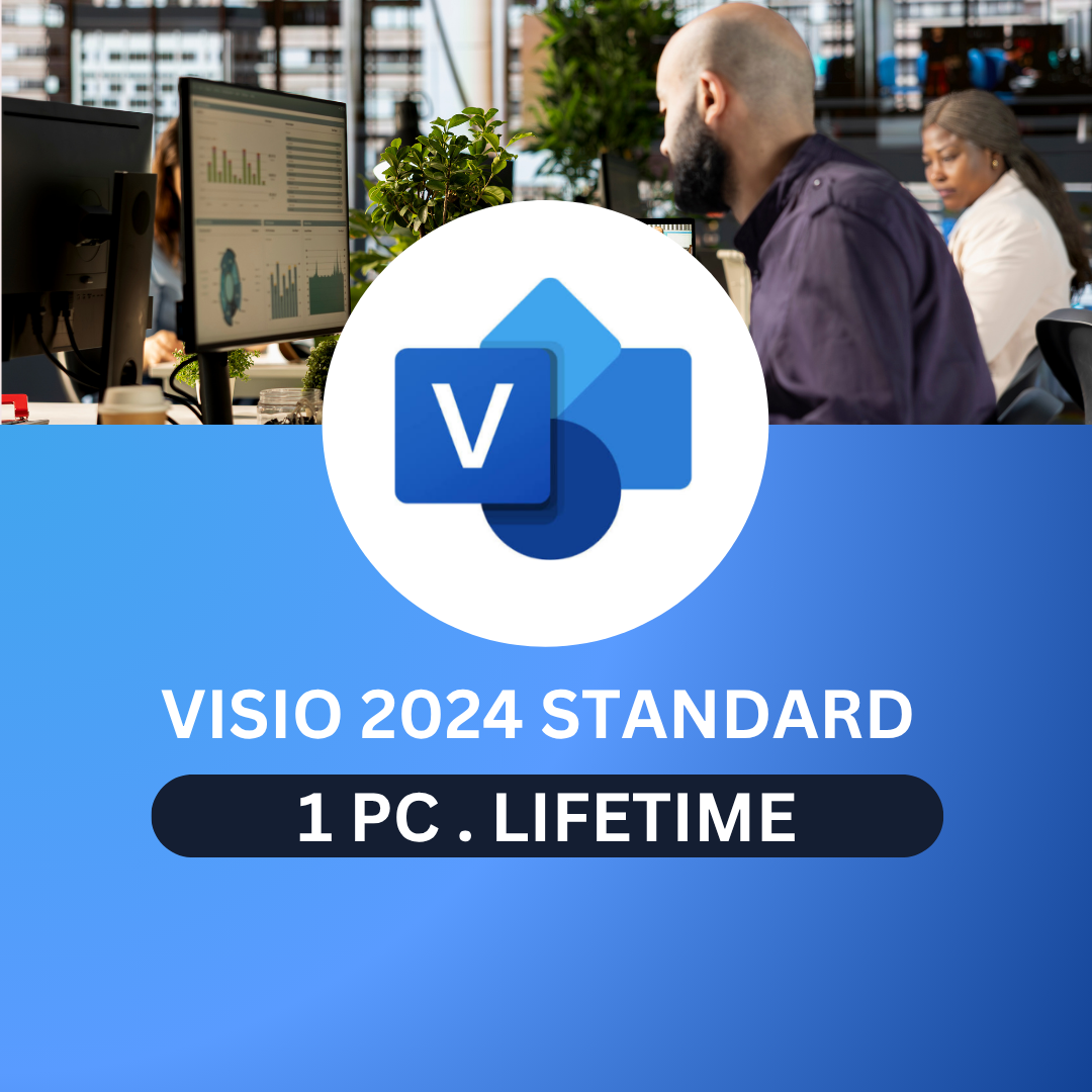 Visio 2024 Standard | Microsoft Account Bound | 1 PC | Lifetime