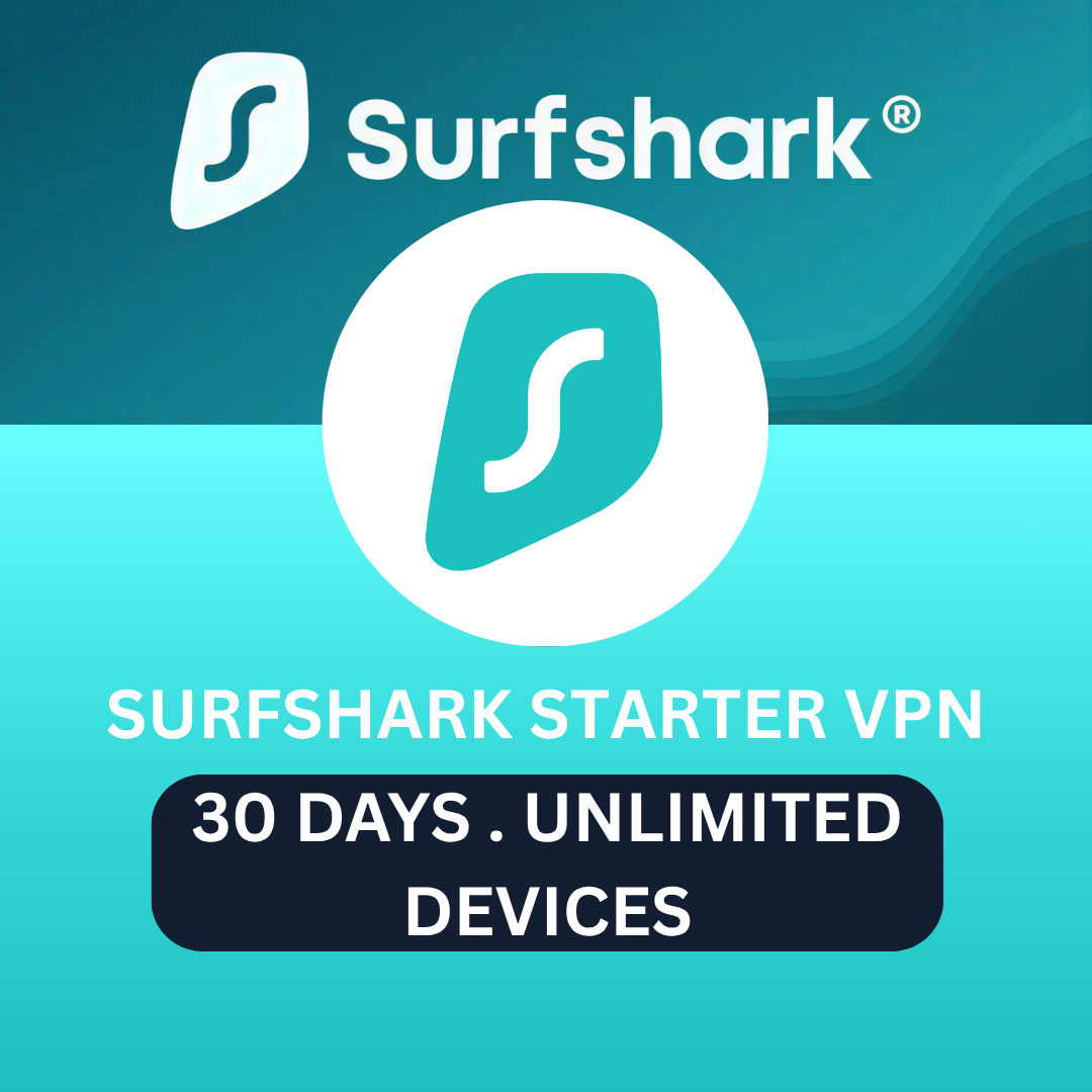 Surfshark Starter VPN | Unlimited Devices | 30 Days